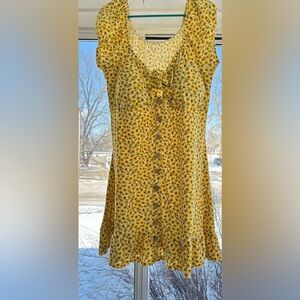 Yellow Sunflower Dress